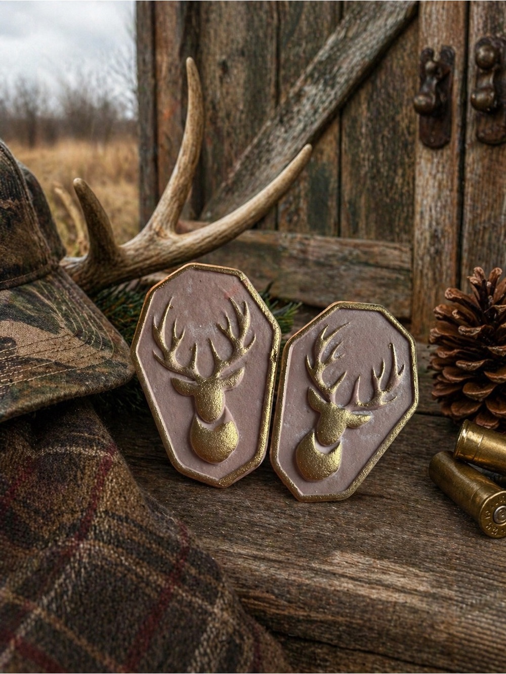 Deer Handmade Polymer Clay Earrings